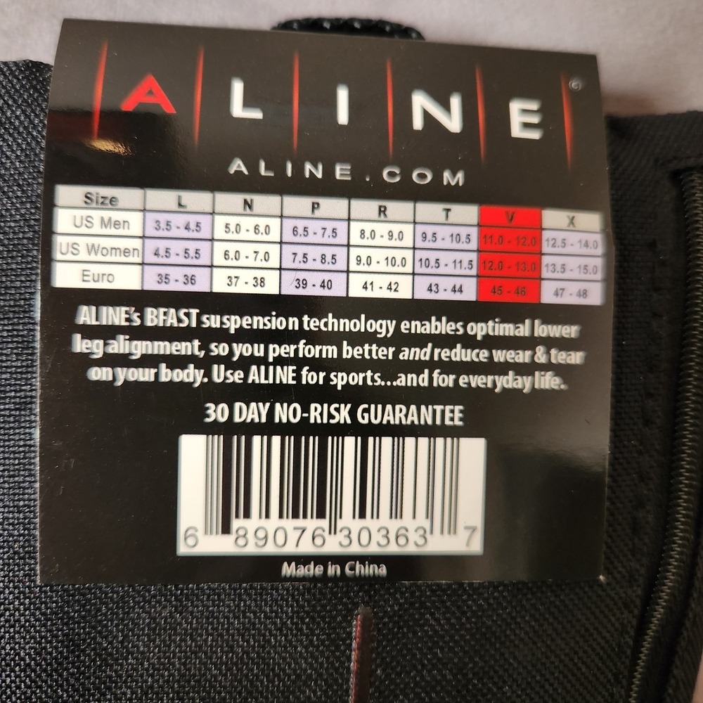 NWT ALINE Orthotic Insoles Size V Arch Support Shoe Inserts Sealed - Picture 5 of 5
